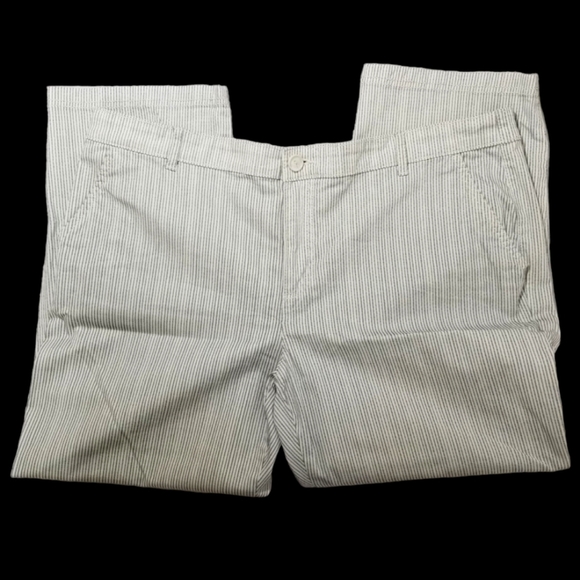 REITMAN'S Cotton Spandex striped plus size 16 capris - Picture 1 of 15